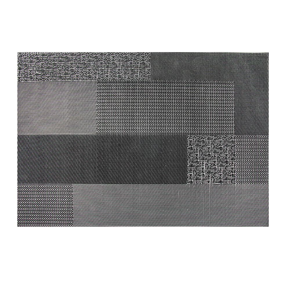 228.26-TOVAGLIETTE MOSAICO   45X30 CM NERO PVC (12 u.)