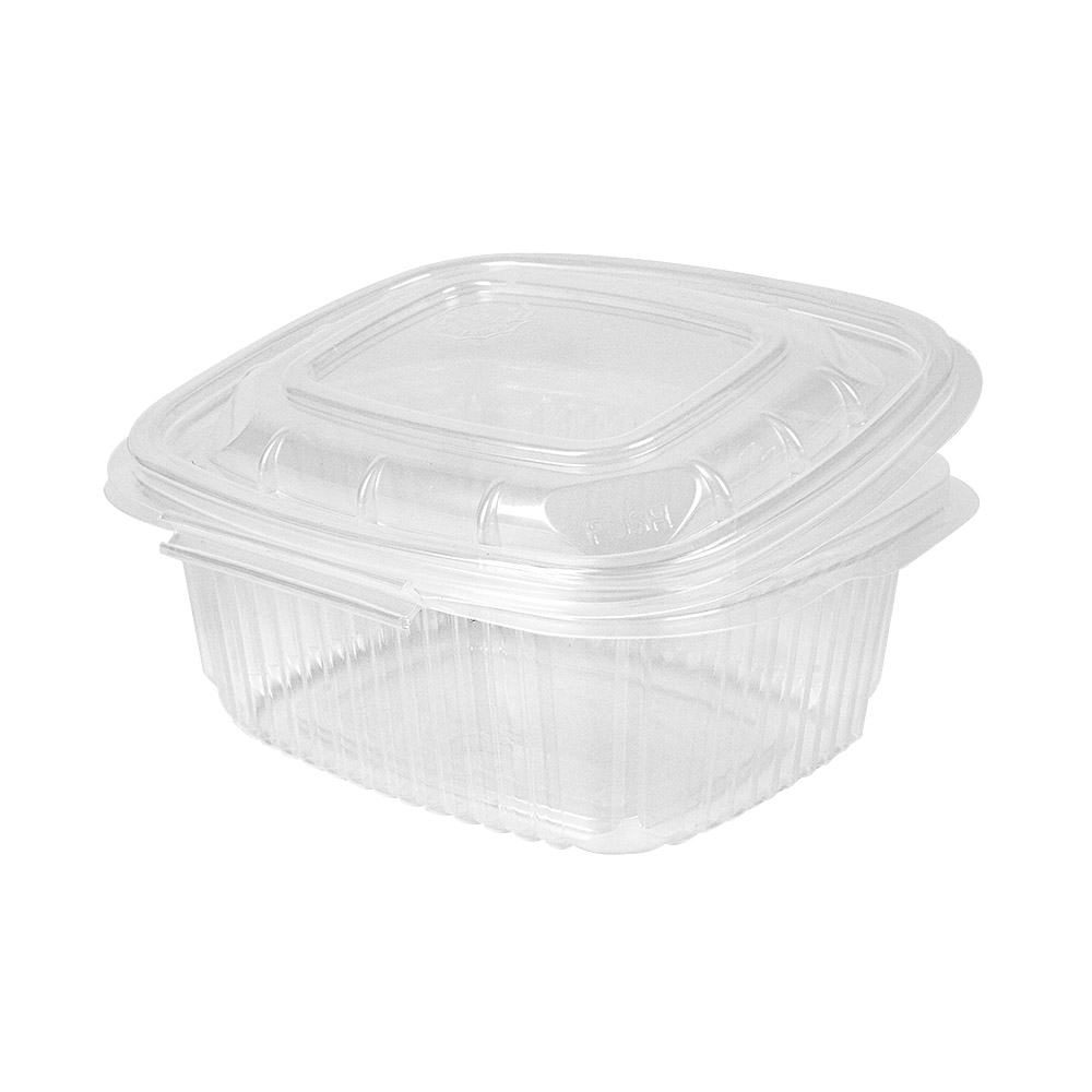 262.57-RECIPIENTI CON COPERCHIO 500 ML 14,3x12,6x5,5 CM TRASPARENTE PP (50 u.)