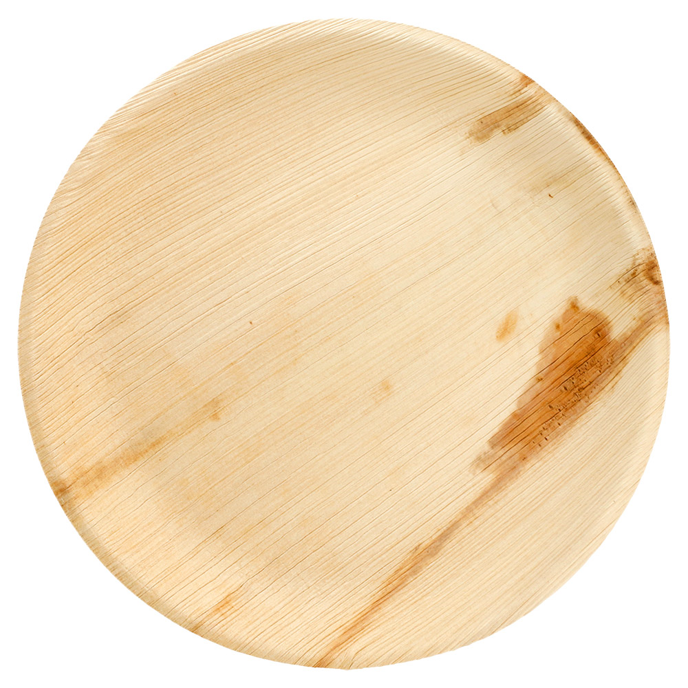 188.68-PIATTI ROTONDO 'ARECA'  Ø 23x2 CM NATURALE ARECA (25 u.)