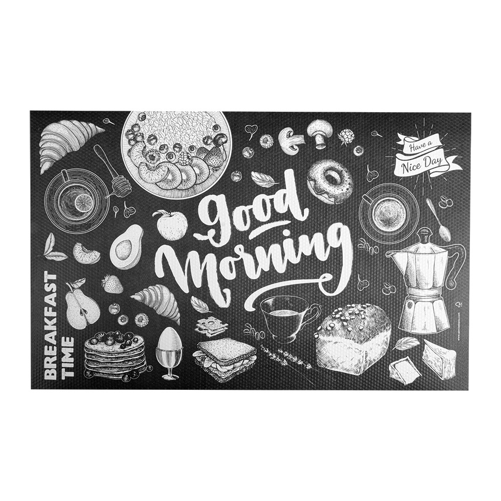 270.80-TOVAGLIETTE OFFSET GOOD MORNING 120 G/M2 24,5x38,5 CM NERO CELLULOSA (250 u.)