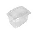 262.59-RECIPIENTI CON COPERCHIO 1000 ML 18,7x14,4x6,4 CM TRASPARENTE PP (50 u.)