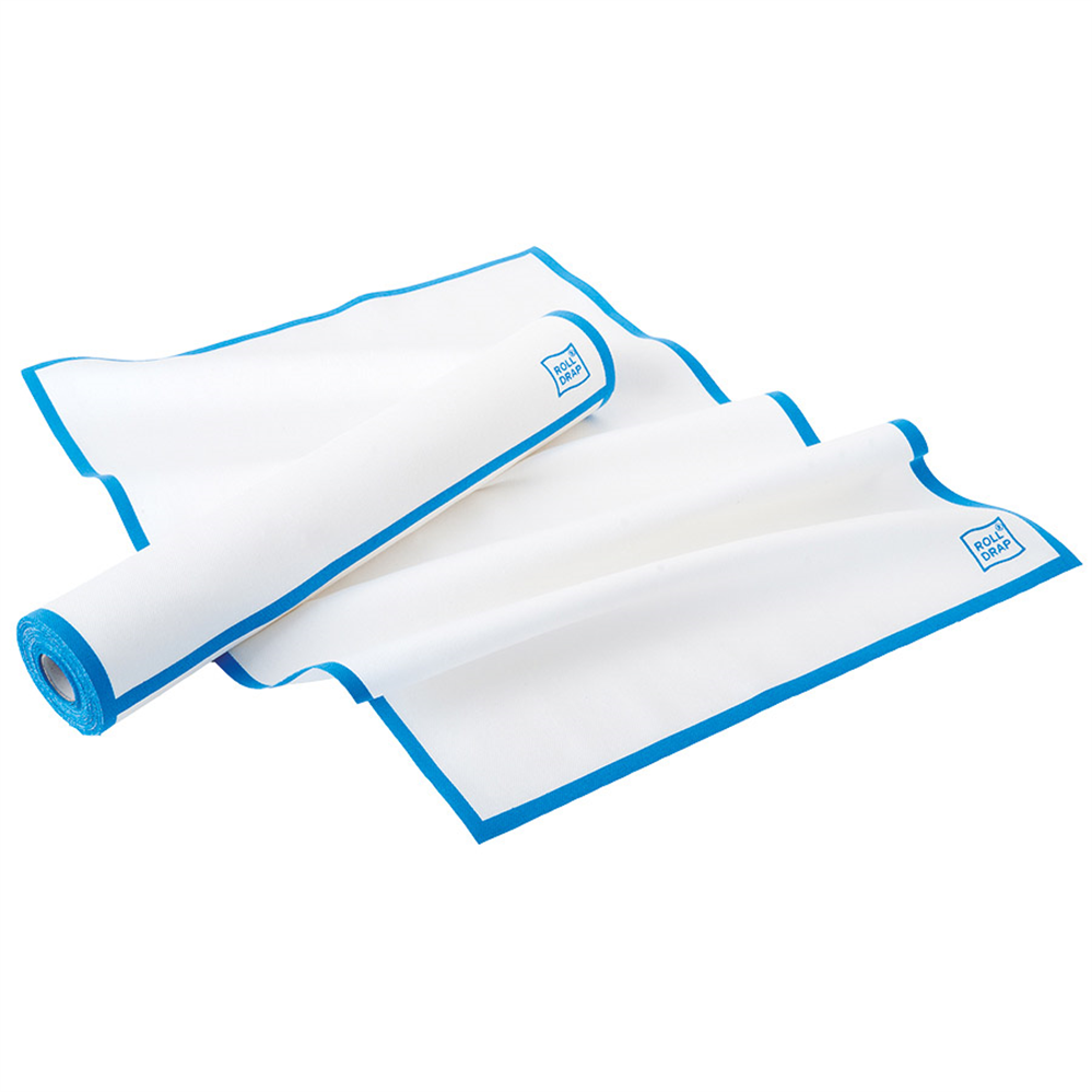 182.38-10 U. ASCIUGAPIATTI ROLL-DRAP  40x64 CM BLU COTONE