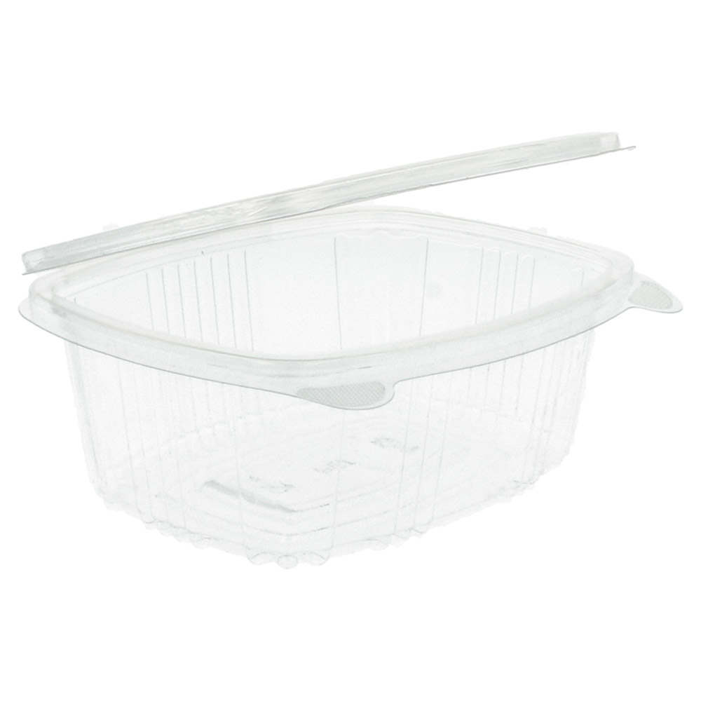 169.31-CONTENITORE CON COPERCHIO 500 ML 14,5x11,5x5,4 CM TRASPARENTE RPET (100 u.)