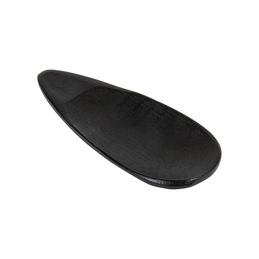 278.30-MINI PIATTI OVALI 'BAMBOO'  10x4x0,8 CM NERO BAMBÙ (12 u.)