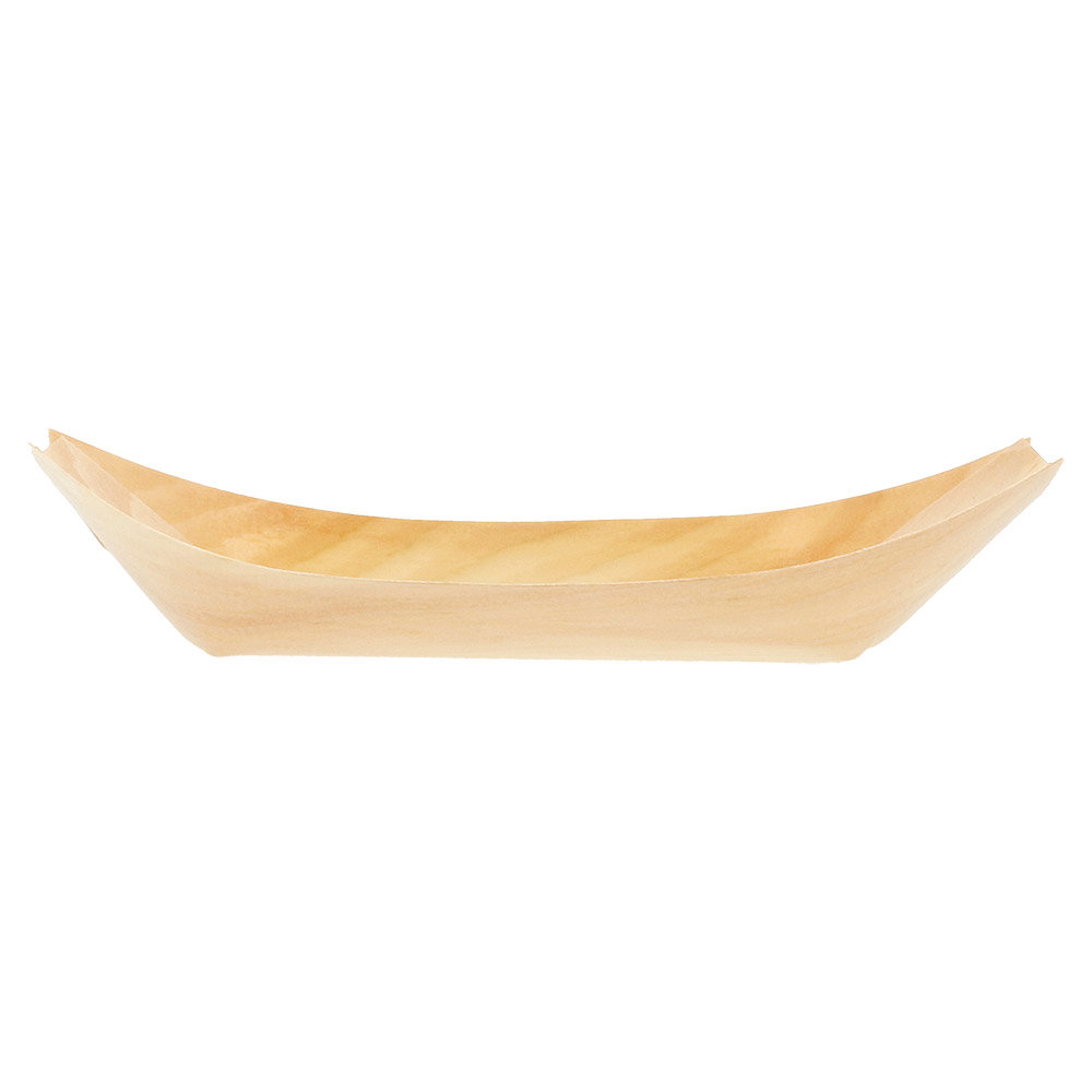 109.32-BARCHETTE IN FOGLIA DI PIOPPO 'WOOD'  19,5x10x2,5 CM NATURALE LEGNO (50 u.)