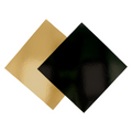 147.41-BASE PER TORTA DOPPIA FACCIA  950 G/M2 28x28 CM ORO NERO CARTONE (50 u.)