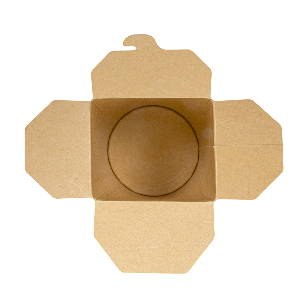 281.40-RICIPIENTI MULTIUSO PER MICROONDE 'FEEL GREEN' 480 ML 280 +18 PE G/M2 Ø8,3x9,8 CM MARRONE CARTONE (50 u.)