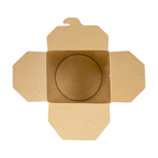 281.40-RICIPIENTI MULTIUSO PER MICROONDE 'FEEL GREEN' 480 ML 280 +18 PE G/M2 Ø8,3x9,8 CM MARRONE CARTONE (50 u.)