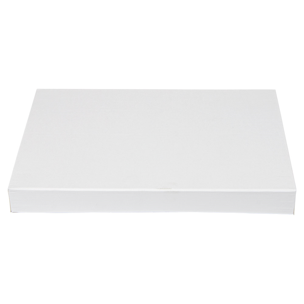 254.75-COPERCHI SENZA FINESTRA PER SCATOLE 254.71 THEPACK  22x15x2 CM BIANCO CARTONE NANO-MICRO (50 u.)