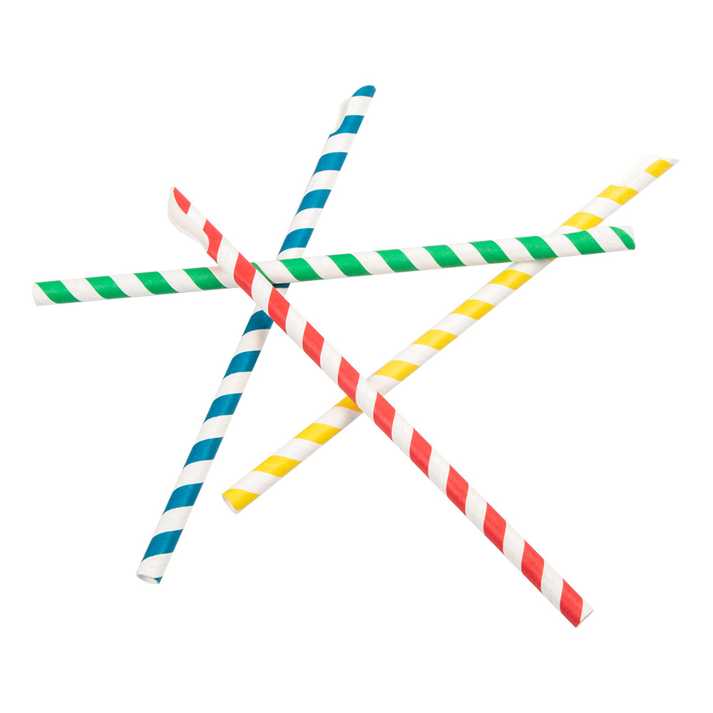 227.97-CANNUCCE A STRISCE CON CUCCHIAIO 'PAPER'  Ø0,8x21 CM COLORI VARIE CARTA (100 u.)