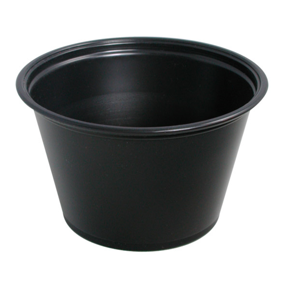130.22-TERRINE PICCOLE PER MICROONDE 120 ML Ø7,4x4,6 CM NERO PP (125 u.)