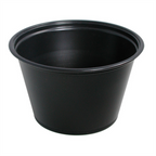 130.22-TERRINE PICCOLE PER MICROONDE 120 ML Ø7,4x4,6 CM NERO PP (125 u.)