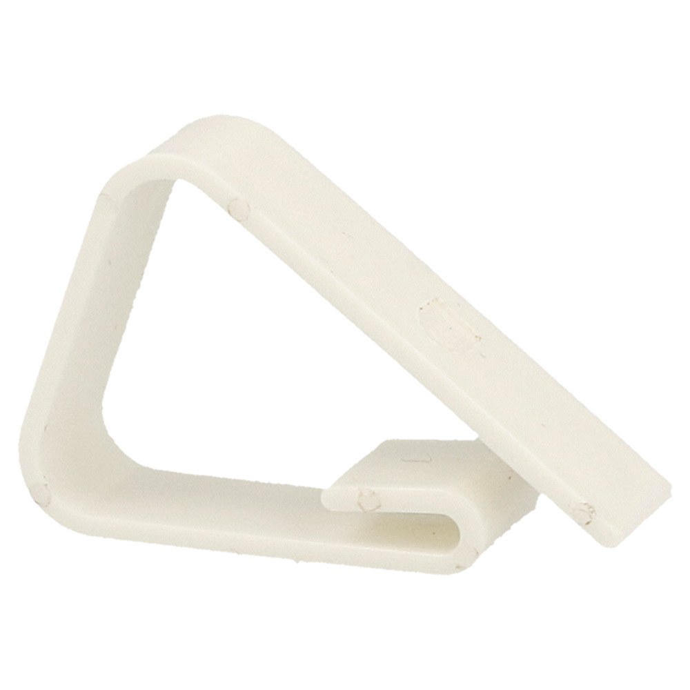 104.89-CLIP FERMA TOVAGLIA   5x3,5x1 CM BIANCO PP (100 u.)