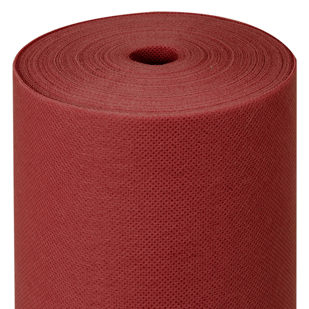 156.09-TOVAGLIA PRETAGLIATA 120 CM 'SPUNBOND'  60 G/M2 1,20x50,4 M BORDEAUX PP