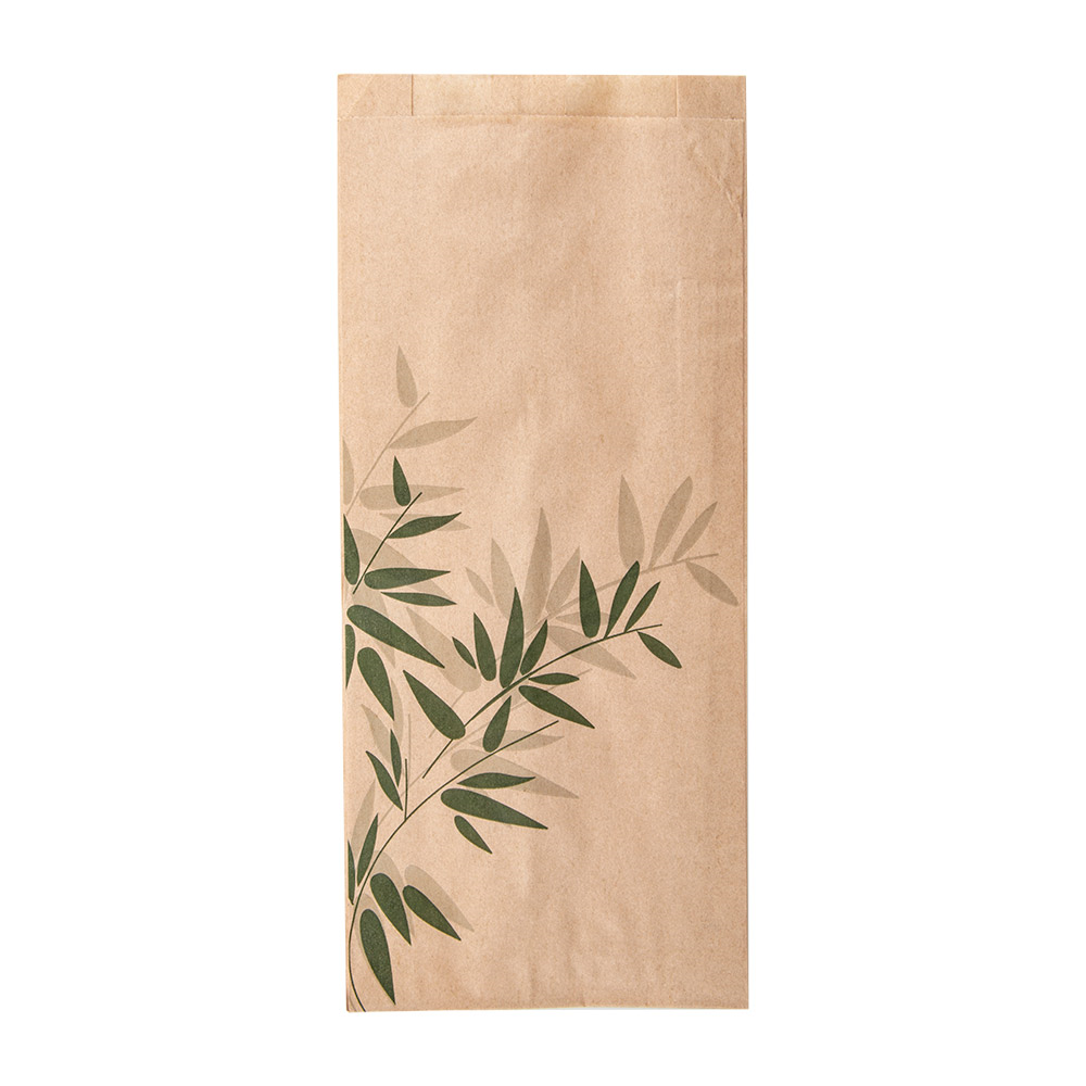 147.04-SACCHETTI SANDWICHES 'FEEL GREEN'  34 G/M2 12+4x26 CM NATURALE PERGAMANA ANTIGRASSI (500 u.)