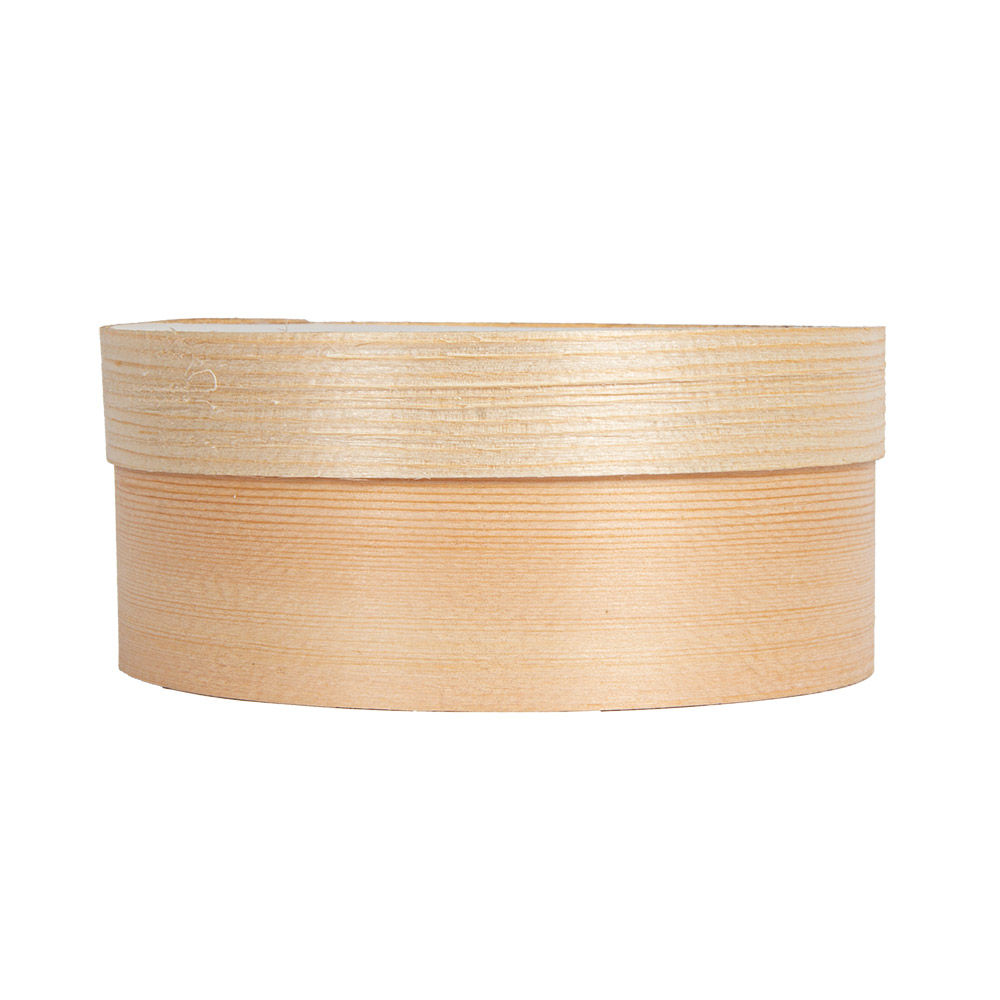 280.46-MINI SCATOLE CILINDRICHE COPERCHIO E CAPSULA 'WOOD' 365 ML Ø 10,4x4,2 CM NATURALE LEGNO (10 u.)