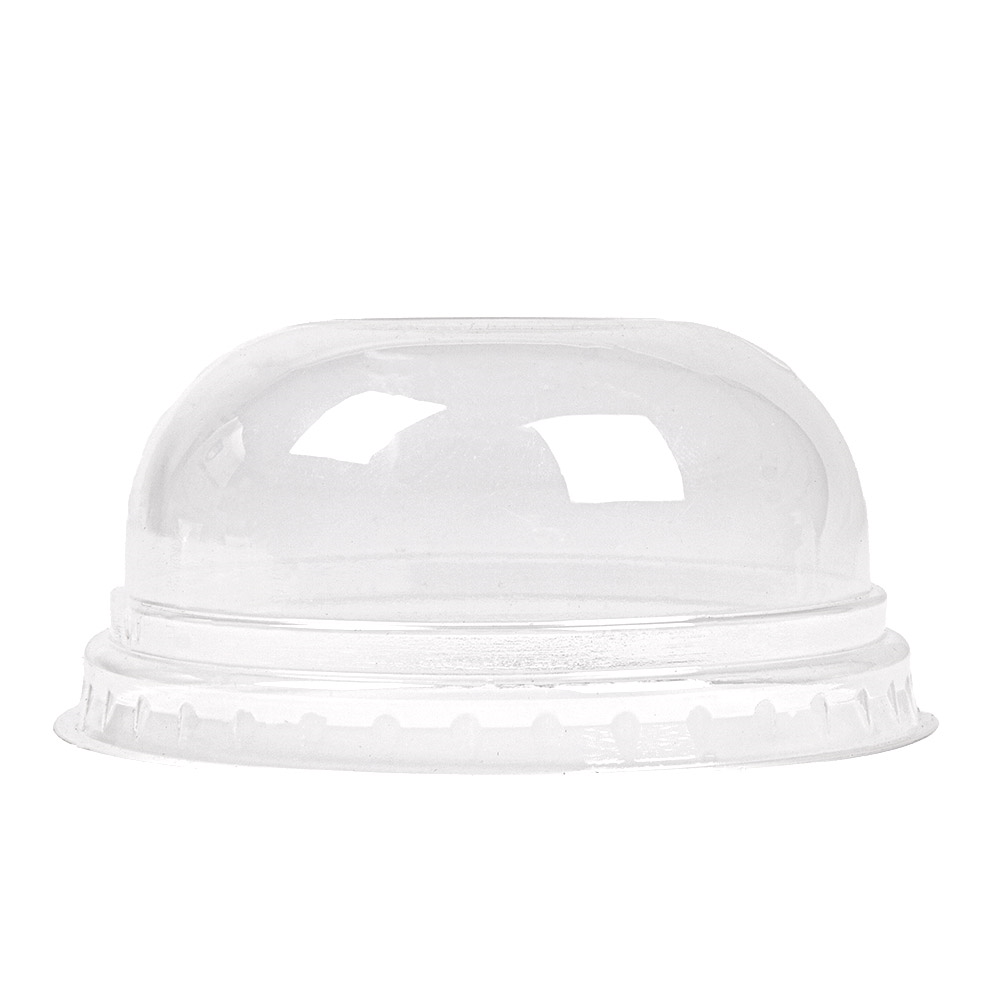231.35-COPERCHI A CUPOLA A SENZA FORO PER 223.99   Ø 7,8x3,9 CM TRASPARENTE PLA (50 u.)