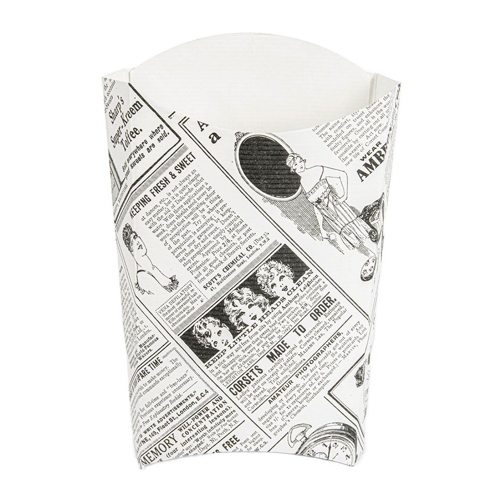 234.41-SCATOLINE PER FRITTI 'THEPACK' TIMES 190 G 14,5x9,5x18 CM BIANCO CARTONE NANO-MICRO (200 u.)