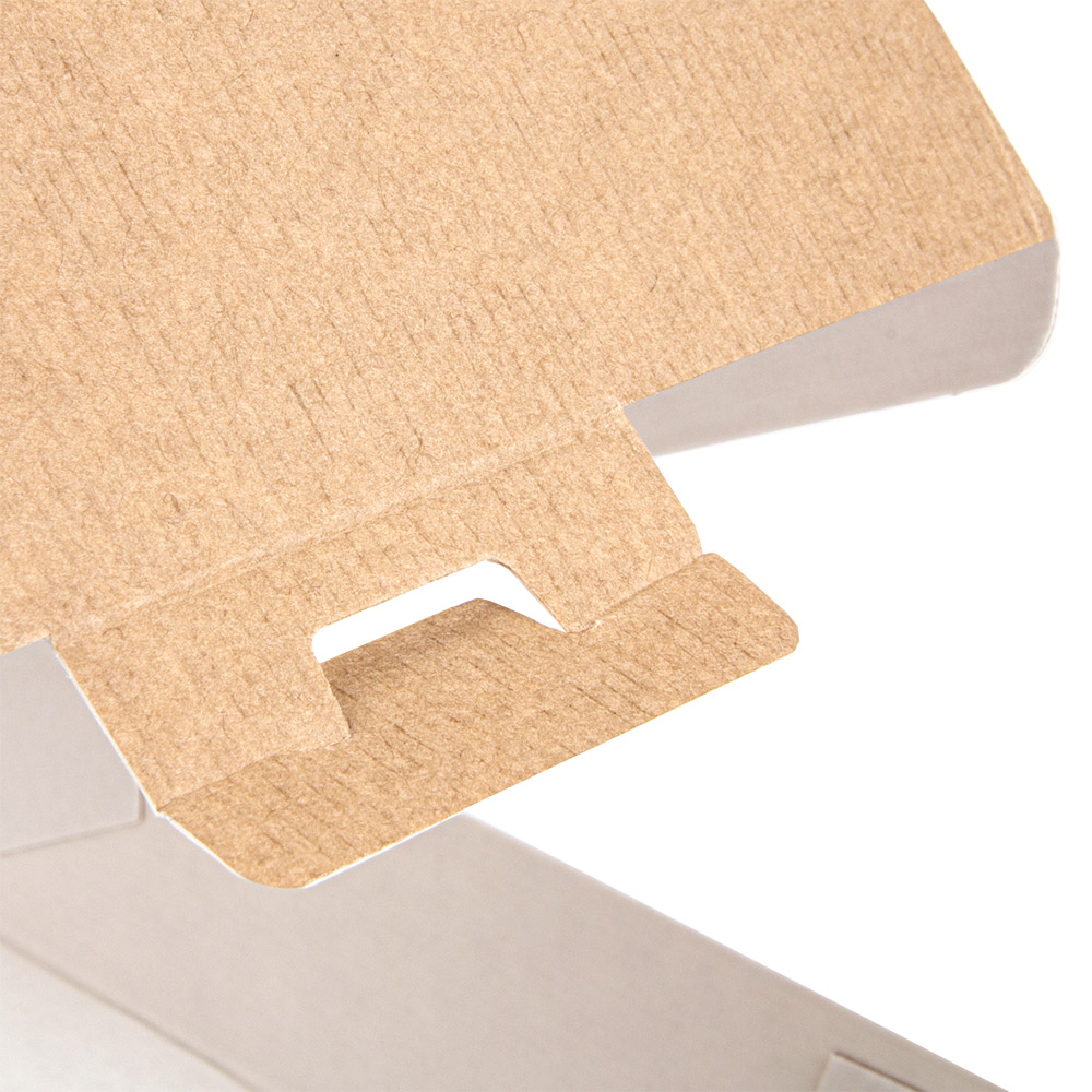 234.21-SCATOLE HAMBURGER 'THEPACK'  17,6x16,8x7,8 CM (XL WIDER) NATURALE CARTONE NANO-MICRO (50 u.)