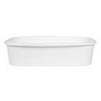 266.26-CONTENITORI RETTANGOLARI  500 ML 320 + 26 PE G/M2 17,3x12,3x4,1 CM BIANCO KRAFT (50 u.)