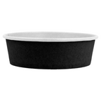 226.32-INSALATIERI 500 ML - 16,6 oz 300 + 18 PE G/M2 Ø15/12,8x4,5 CM NERO CARTONE (50 u.)