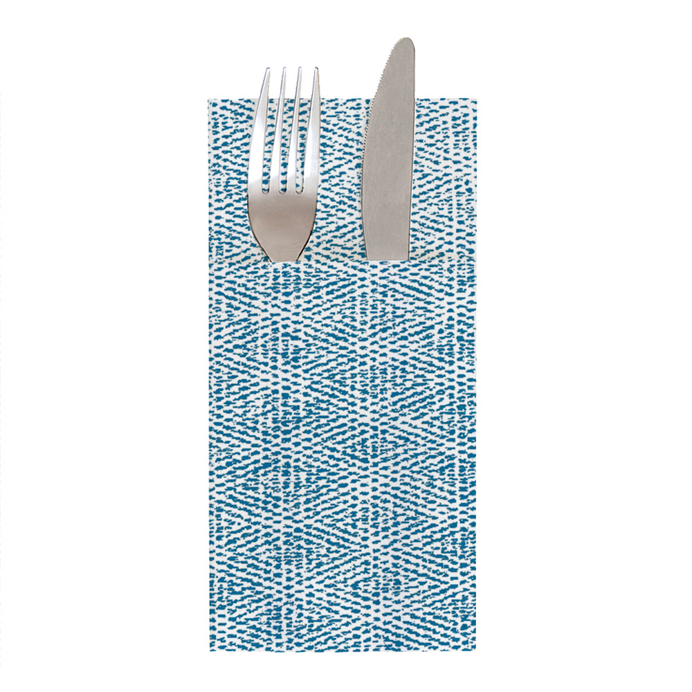 259.34-TOVAGLIOLI CANGURO 'LIKE LINEN' KEIKO 70 G/M2 40x40 CM BLU INDACO SPUNLACE (50 u.)