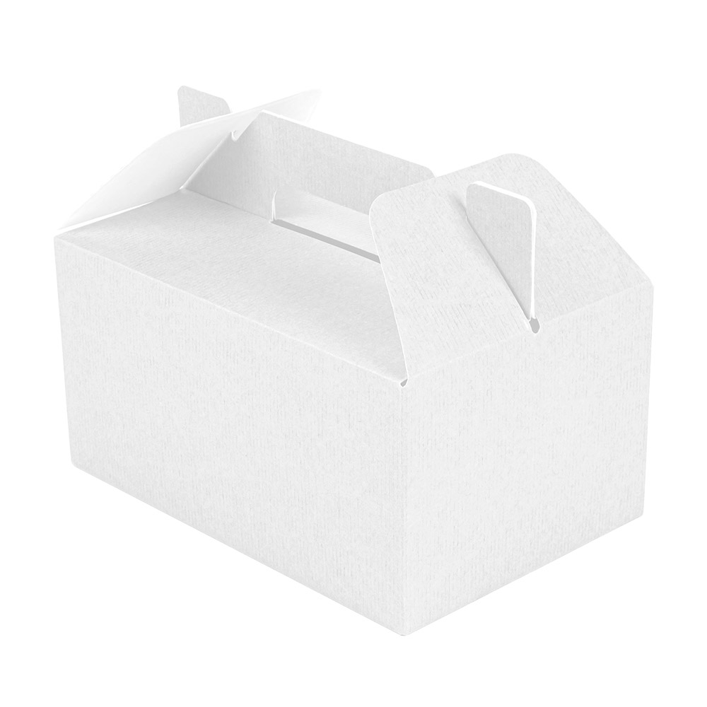 235.10-VALIGIETTE PORTA PRANZO THEPACK  18x12x9 CM BIANCO CARTONE NANO-MICRO (100 u.)