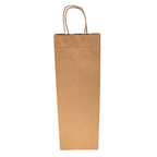 222.15-SACCHETTI SOS CON MANICI 1 BOTTIGLIA  100 G/M2 14+8x40 CM NATURALE KRAFT (250 u.)