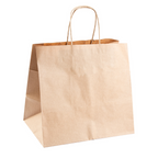 167.11-BORSE SOS TRAITEUR CON MANICI  80 G/M2 26+17x24 CM NATURALE KRAFT (250 u.)