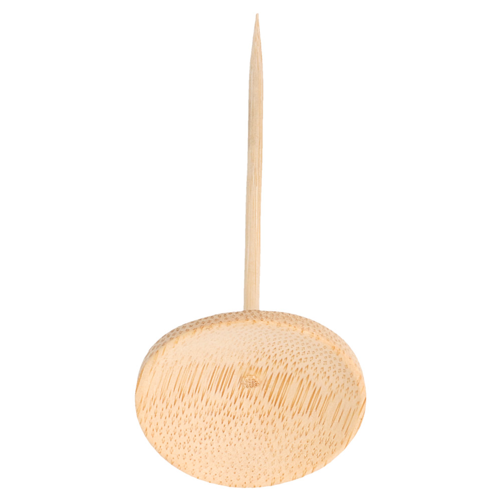 180.34-24 U. MINI PIATTI CON SPIEDINI 'BAMBOO'  Ø 4x10 CM NATURALE BAMBÙ