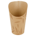 281.44-BICCHIERE PER FRITTI APERTO 'FEEL GREEN' 16 OZ - 480 ML 250 + 20PE G/M2 Ø8,5x13,5 CM MARRONE CARTONE (50 u.)