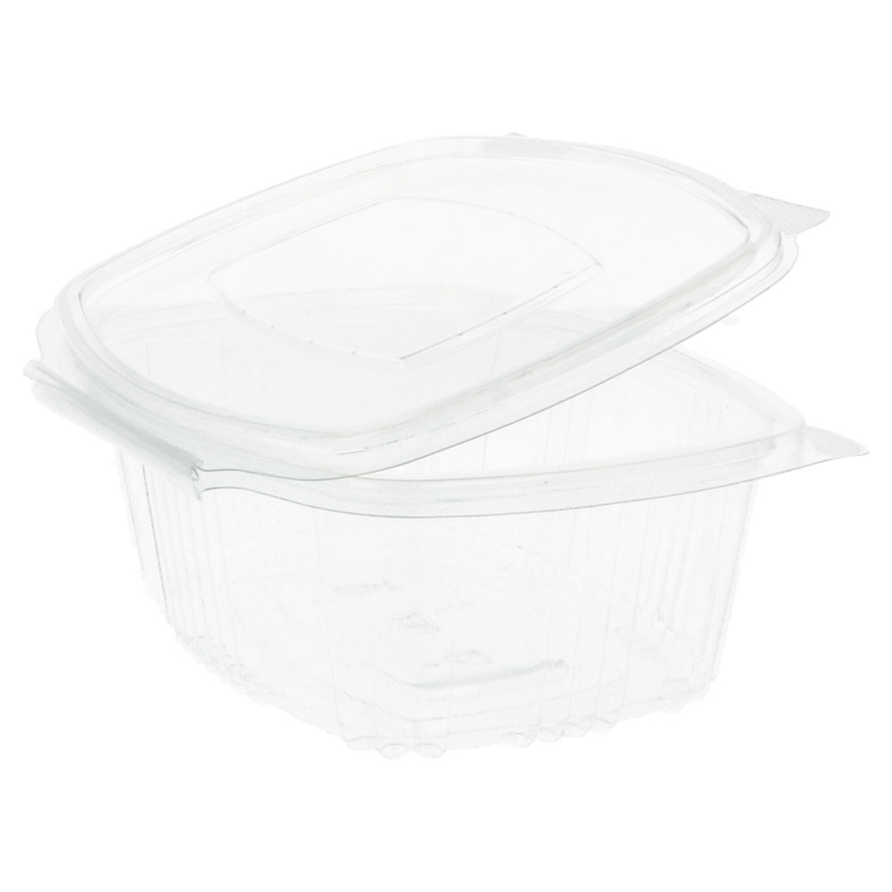 169.31-CONTENITORE CON COPERCHIO 500 ML 14,5x11,5x5,4 CM TRASPARENTE RPET (100 u.)