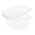 169.31-CONTENITORE CON COPERCHIO 500 ML 14,5x11,5x5,4 CM TRASPARENTE RPET (100 u.)