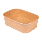 254.33-CONTENITORI RETTANGOLARI  500 ML 320 + 26 PE G/M2 17,3x12,3x4,1 CM NATURALE KRAFT (50 u.)