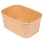 254.35-CONTENITORI RETTANGOLARI  1000 ML 320 + 26 PE G/M2 17,3x12,3x7,5 CM NATURALE KRAFT (50 u.)