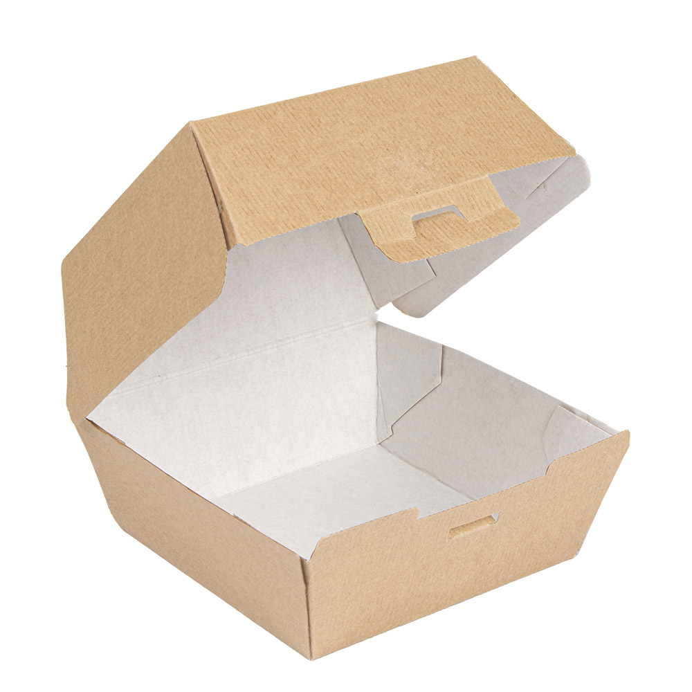 234.09-SCATOLE HAMBURGER 'THEPACK'  13x12,5x9 CM (M) NATURALE CARTONE NANO-MICRO (50 u.)