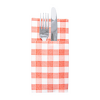 228.56-TOVAGLIOLI CANGURO 'LIKE LINEN' VICHY 70 G/M2 40x40 CM ROSSO SPUNLACE (50 u.)