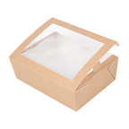 253.65-SCATOLE CON FINESTRA 'THEPACK' 1980 ML 19,8x14x6,4 CM NATURALE CARTONE NANO-MICRO + OPP (25 u.)