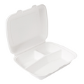 253.74-CONTENITORI 3 SCOMPARTI 'BIONIC' 950 ML 23x18x7,3 CM BIANCO BAGASSA (50 u.)
