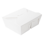 258.52-SCATOLE AMERICANE 2 SCOMPARTI 'THEPACK' 675 + 675 ML 15,2x12,1x6,5 CM BIANCO CARTONE NANO-MICRO + PP (50 u.)
