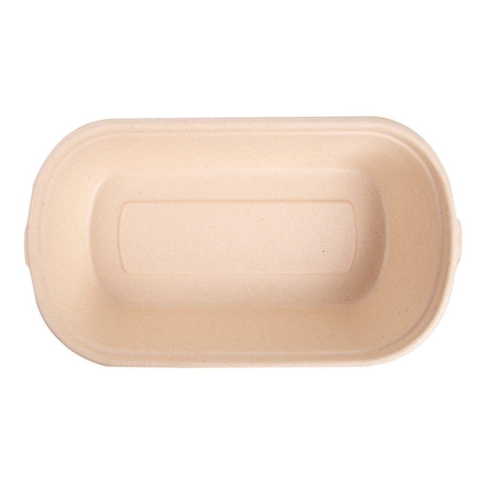 320.52-LUNCH BOXES 1 SCOMPARTO 'BIONIC' 850 ML 23,5x13,1x4,6 CM NATURALE BAGASSA (50 u.)