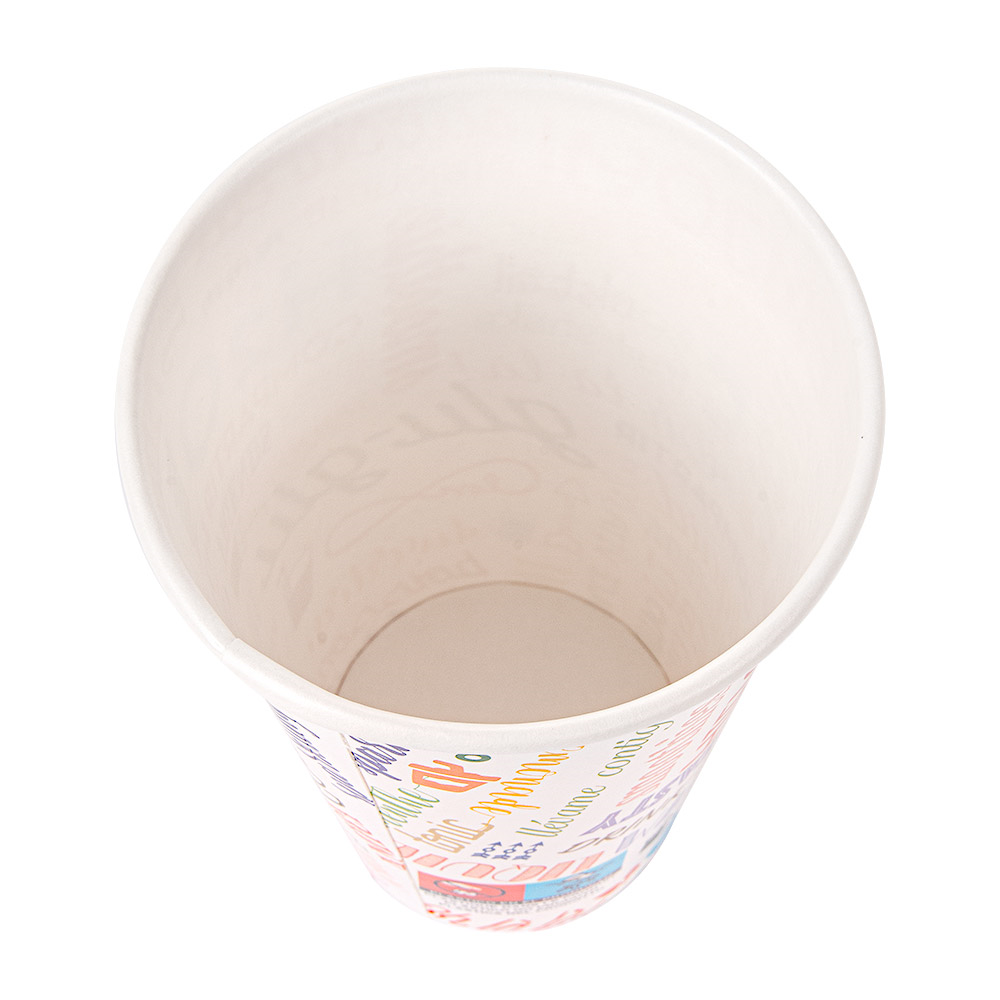229.07-BICCHIERI BEVANDE CALDE 1 PARETE PAROLE 360 ML - 12 oz 265 + 18PE G/M2 Ø8/5x12 CM BIANCO CARTONE (100 u.)