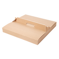 253.25-SCATOLA CON MANIGLIA   32x32x3,8 CM NATURALE CARTONE A MICROCANALI (100 u.)