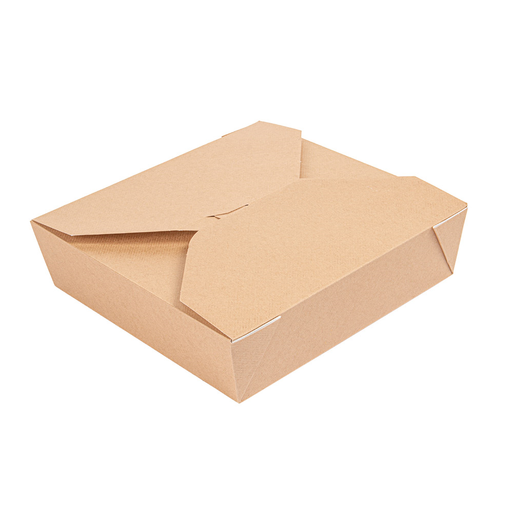 234.69-SCATOLE AMERICANE PER MICROONDE 'THEPACK' 2910 ML 21,7x21,7x6 CM NATURALE CARTONE NANO-MICRO + PP (50 u.)