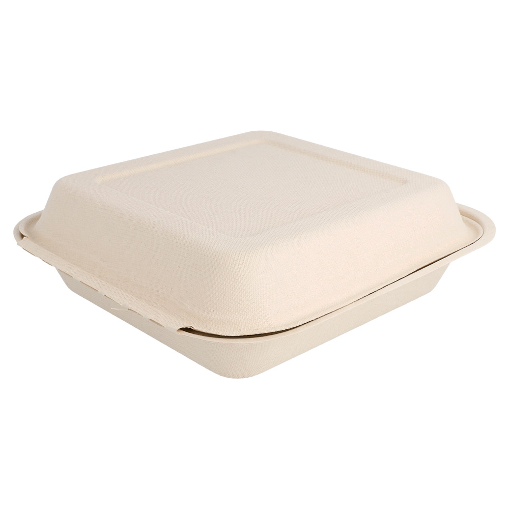 212.78-CONTENITORI "M" 'BIONIC' 820 ML 20x20x7,5 CM NATURALE BAGASSA (50 u.)
