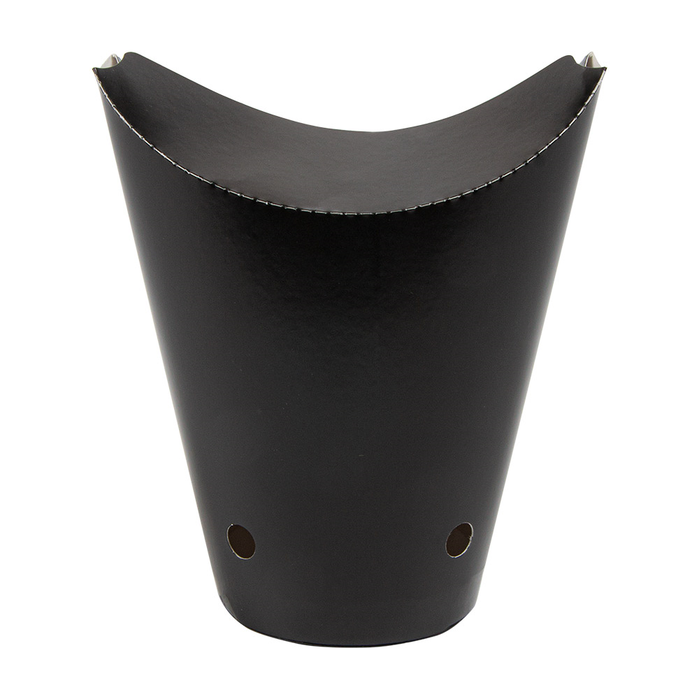 219.82-BICCHIERE FRITTI CHIUSO 16 OZ - 480 ML 220 + 18PE G/M2 8,5x14 CM NERO CARTONE (50 u.)