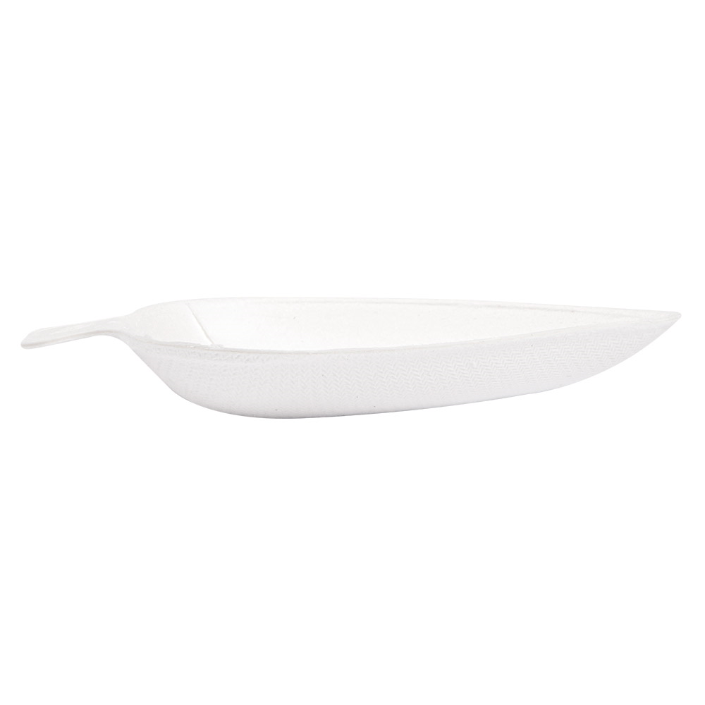 232.71-CONTENITORE FOGLIE 'BIONIC'  9x6x1,2 CM BIANCO BAGASSA (50 u.)