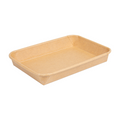268.88-RECIPIENTI PER "SUSHI"  20PE + 280 +16PE G/M2 18,5x12,9x2,4 CM NATURALE KRAFT (50 u.)