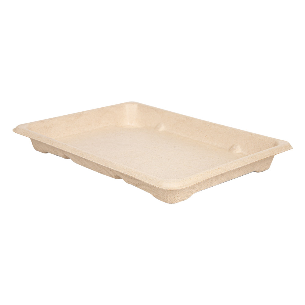 212.95-SCATOLE SUSHI 'BIONIC'  18,5x13x1,5 CM NATURALE BAGASSA (50 u.)