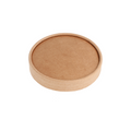 233.32-COPERCHIO TERRINA GELATI 180 ML 280 + 18 PE G/M2 Ø8,7 CM MARRONE CARTONE (50 u.)